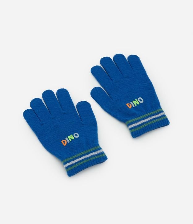 Guante Infantil en Efecto Punto con Detalle Dino – Talle 3 a 8