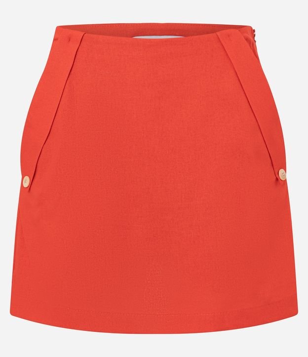 Short Pollera en Viscolino con Bolsillos con Solapa 6