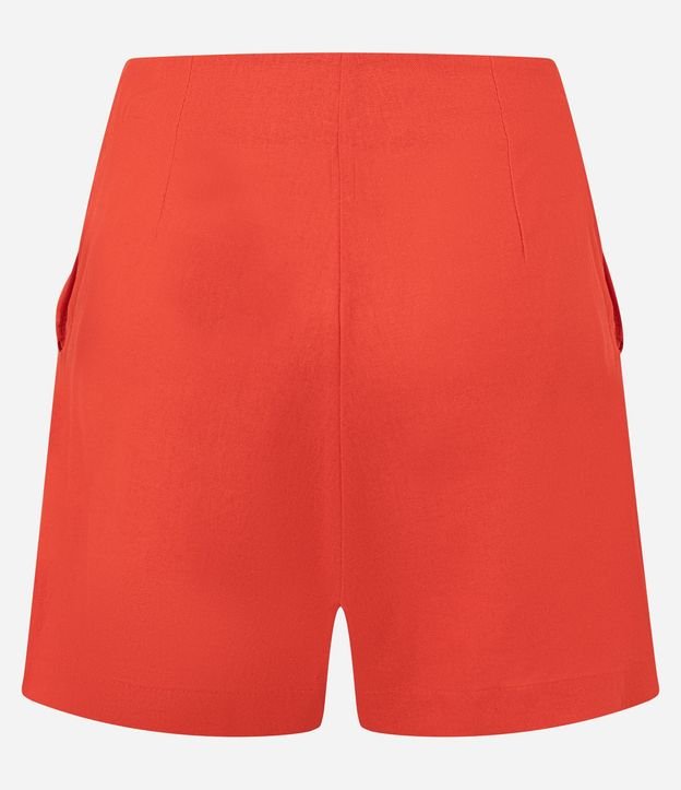 Short Pollera en Viscolino con Bolsillos con Solapa 7