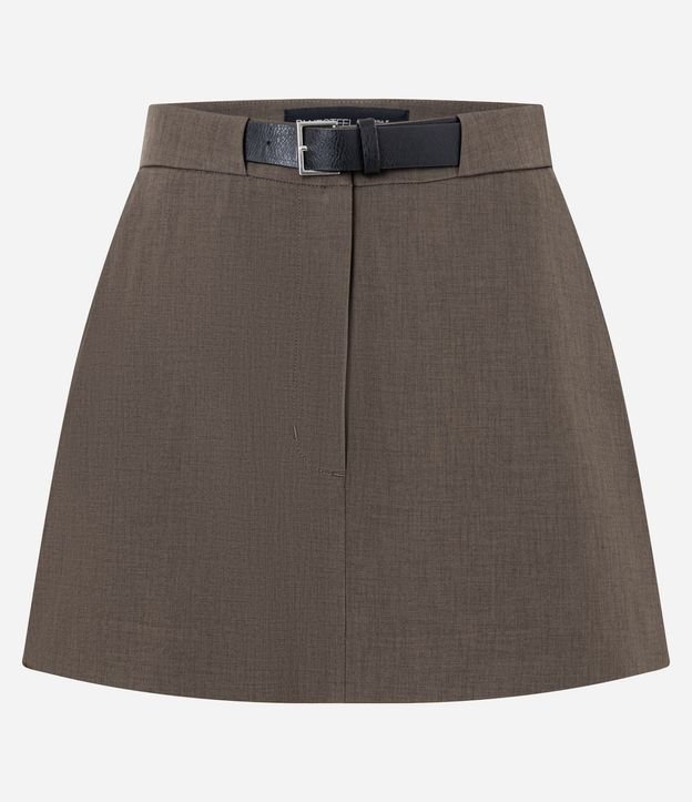 Short Pollera Reto con Cinturón y Alfaiatado 5