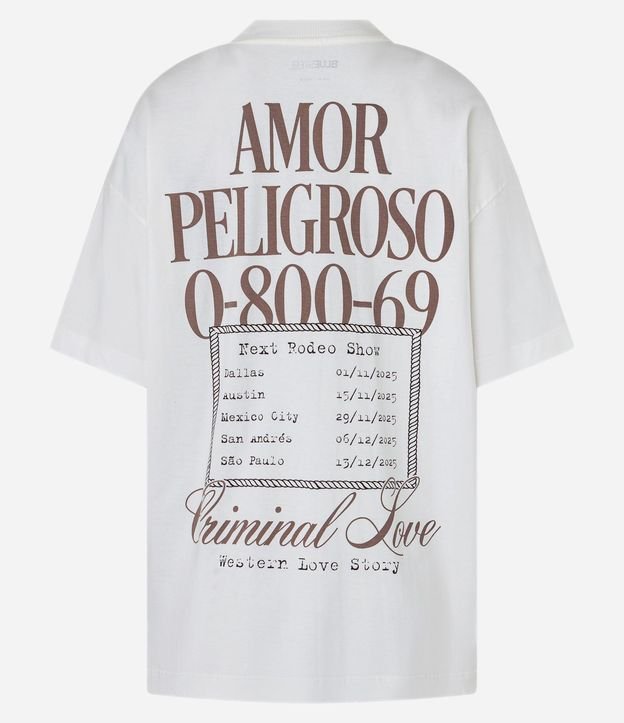 Remera Oversized en Algodón con Estampa Criminal Love Cavalos 6