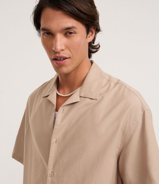 Camisa Masculina Boxy en Algodón Texturizado 3