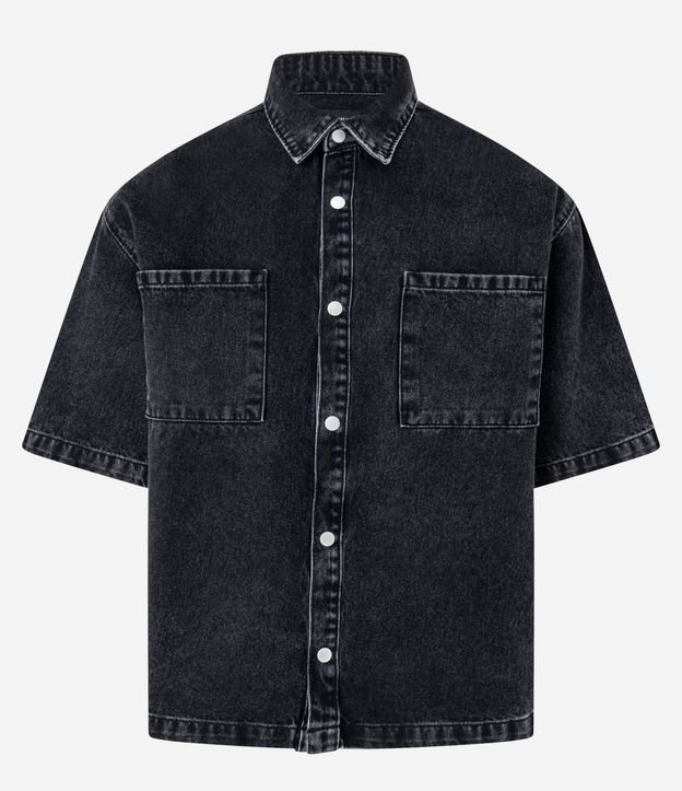 Camisa Boxy en Jeans con Bolsillos Marmorlada 7