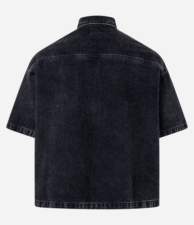 Camisa Boxy en Jeans con Bolsillos Marmorlada 8