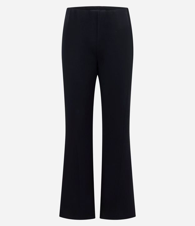 Pantalón Flare en Punto Roma con Cintura Incorporada 4