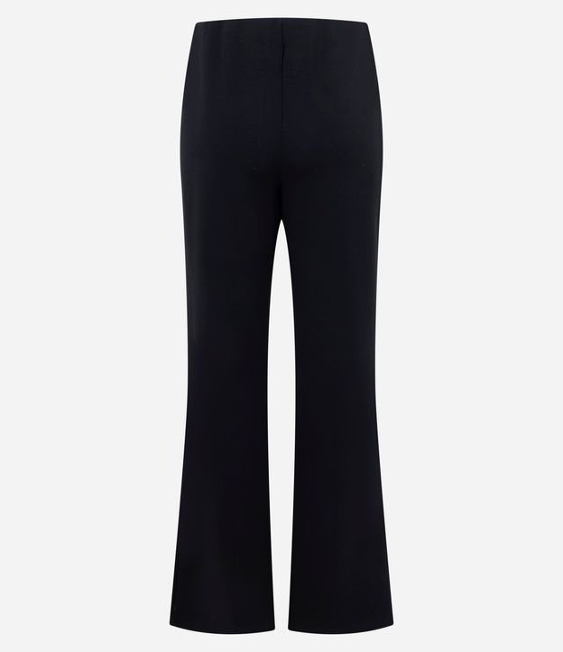 Pantalón Flare en Punto Roma con Cintura Incorporada 5