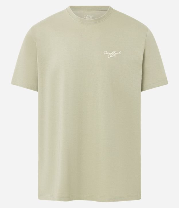 Remera Comfort en Algodón Peruano con Estampa Lettering Palmeras 5