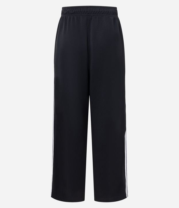 Pantalón Deportiva en Helanca con Rayas Laterales y Estampa Localizada 6