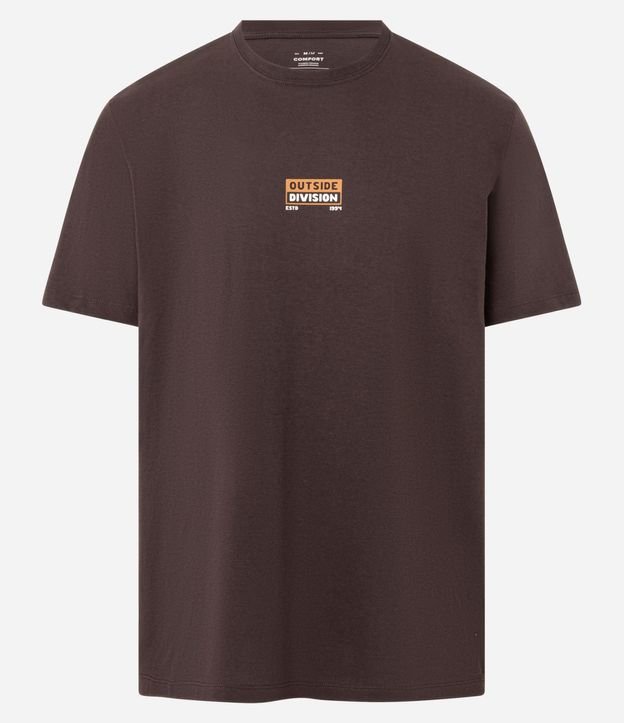 Remera Comfort en Algodón Peruano con Estampa Lettering Outside Division 4