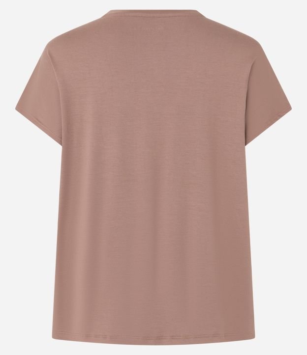Remera Ampla Estampada en Viscosa con Estampa Good Paths 4