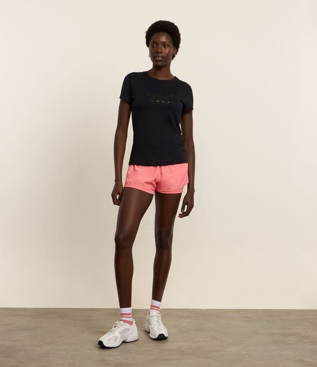 Remera Deportiva con Tecnologia Dry y Lettering Sporty Mood 3