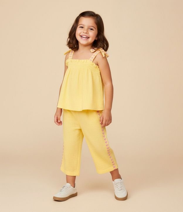 Conjunto Infantil con Corazones y Texturizado - Tam1 a 6 años 1