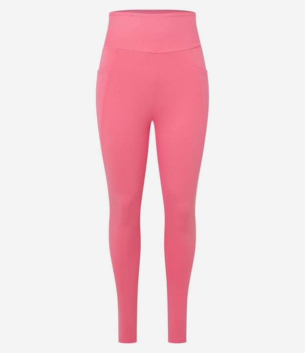 Pantalón Legging Deportiva en Microfibra Pesada con Tiras Elásticas Cruzadas 7