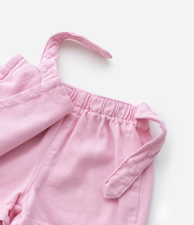 Short Pollera Infantil en Sarga con Lazo - Talle 1 a 6 años 7