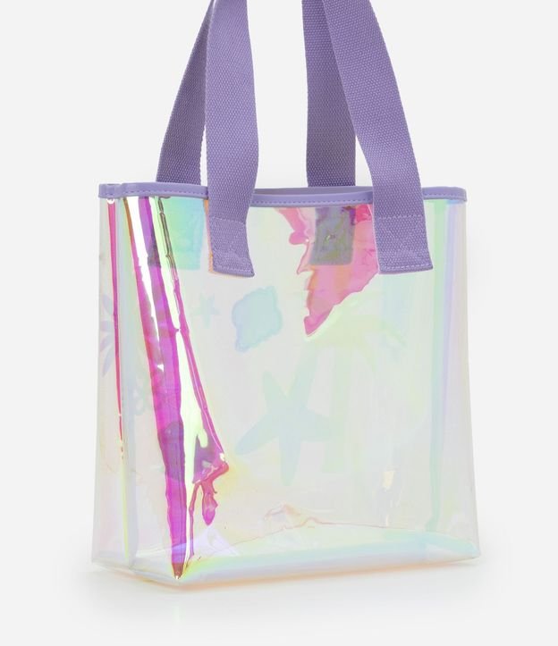 Cartera Infantil con Ícones de Verano Holográfica - Talle U 3