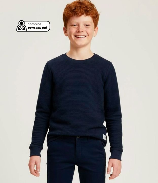 Remera Infantil Texturizada con Etiqueta en la Parte Baja - Talle 5 a 14 años