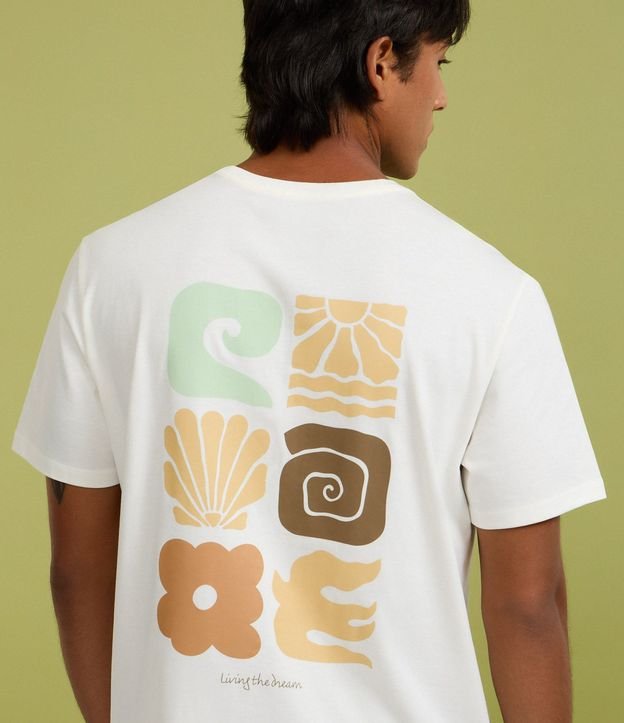 Remera Comfort en Algodón Peruano con Estampa Abstracta 2