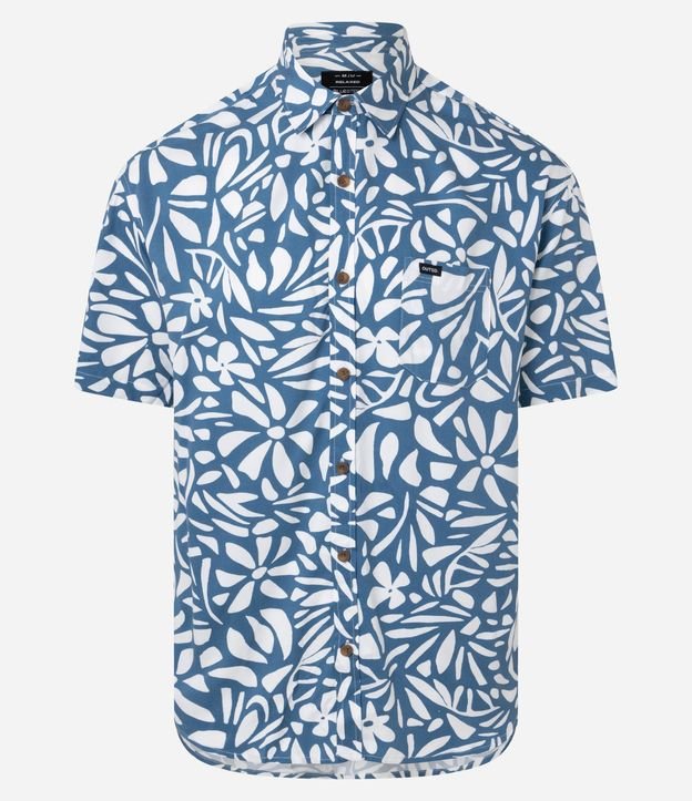Camisa Relaxed en Viscosa con Estampa Floral 2