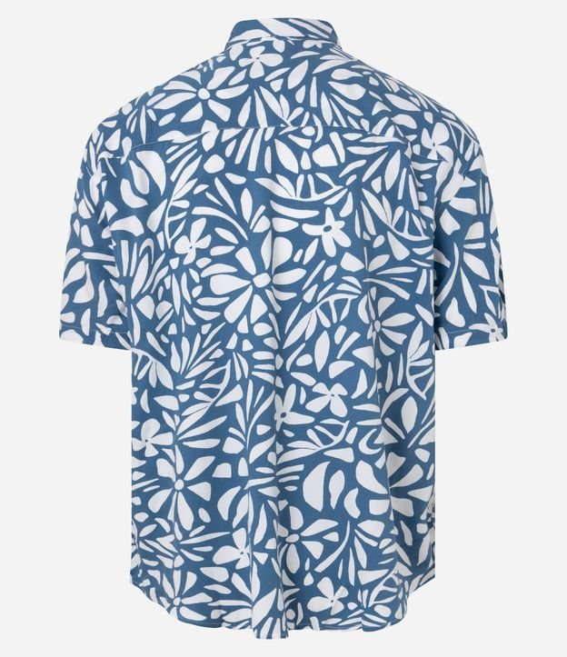 Camisa Relaxed en Viscosa con Estampa Floral 3
