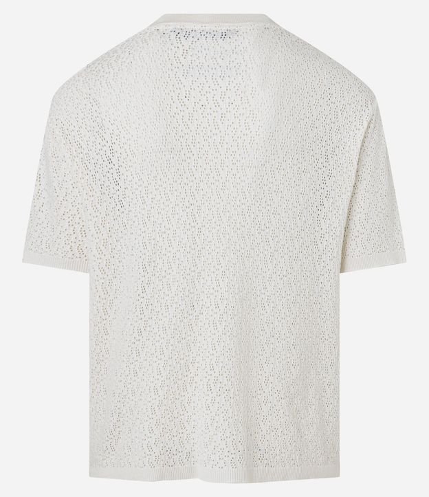 Remera Boxy en Viscosa Texturizado Perforaciones 3