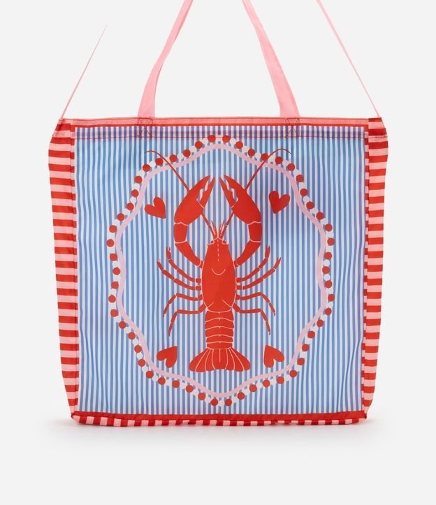 Bolsa Plegable con Estampa Rayada y Trancadero 4