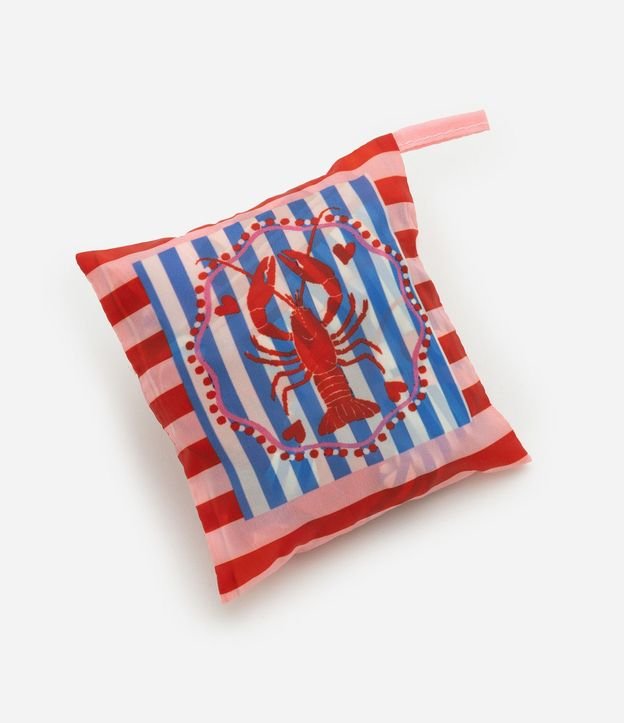 Bolsa Plegable con Estampa Rayada y Trancadero 6