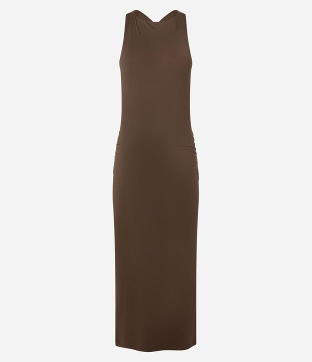 Vestido Midi con Tiras Cruzadas en la Espalda 5