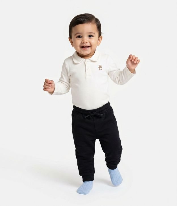 Pantalón Infantil con Cordón Ajustable - Talle RN a 18 Meses 1