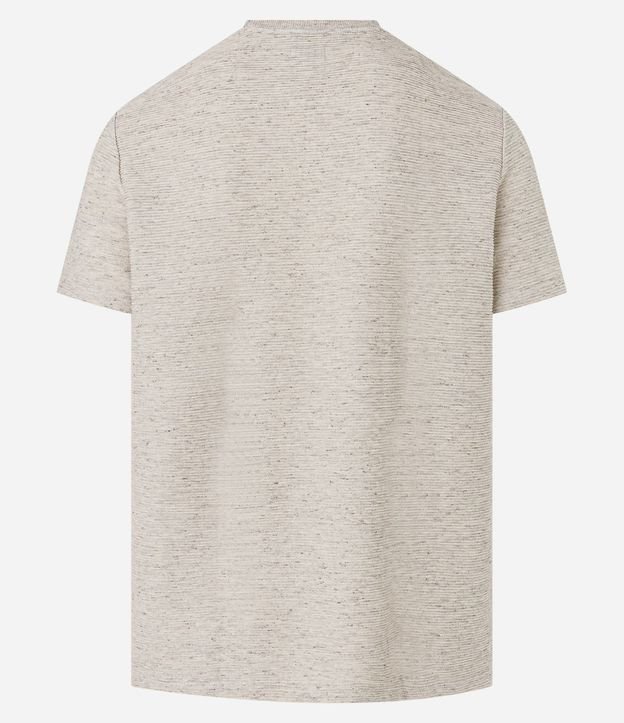 Remera Regular en Algodón con Textura Horizontal 7
