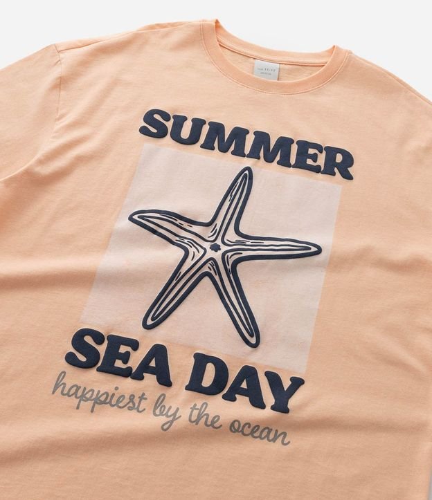 Remera Infantil Over con Estampa de Estrella del Mar - Talle 5 a 14 años 6
