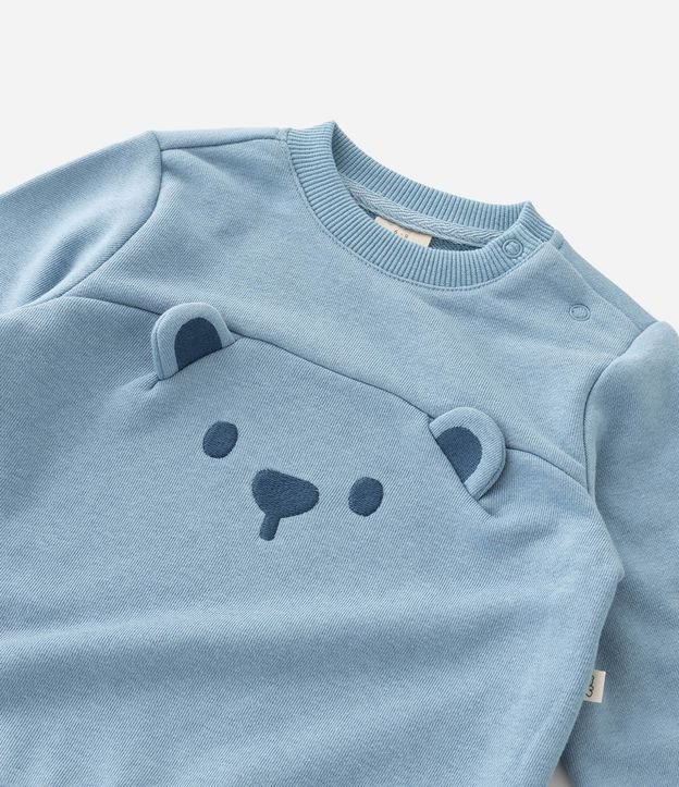 Conjunto Infantil en Algodón con Bordado de Osito – Talle 0 a 18 Meses 11