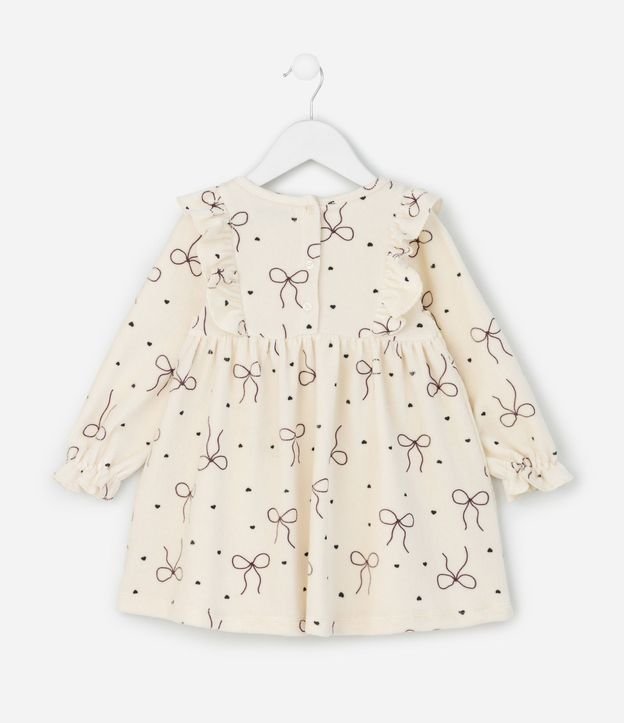 Vestido Infantil con Estampa de Moñitas y Media Can Can – Talle 1 a 5/6 años 4