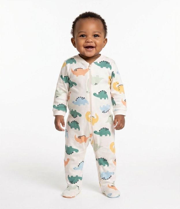 Mono Infantil con Estampado de Dinosauros – Talle RN a 24 Meses