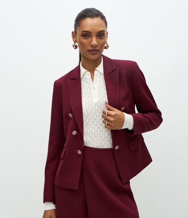 Blazer Slim Sastre con Botones Diferenciados 1