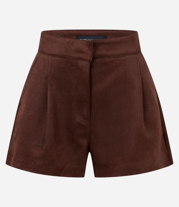 Short Evasê en Gamuza con Pliegues 4