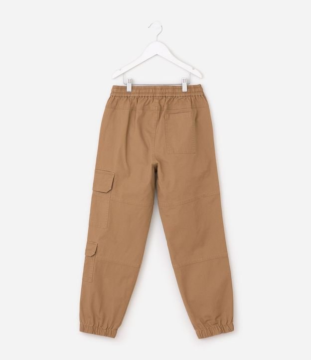 Pantalón Slim Infantil en Sarga RipStop con Bolsillos Cargo - Talle 5 a 14 3