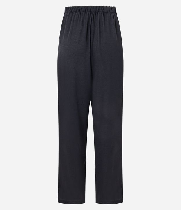Pantalón Recto en Airflow con Elástico y Lazo en la Cintura 6