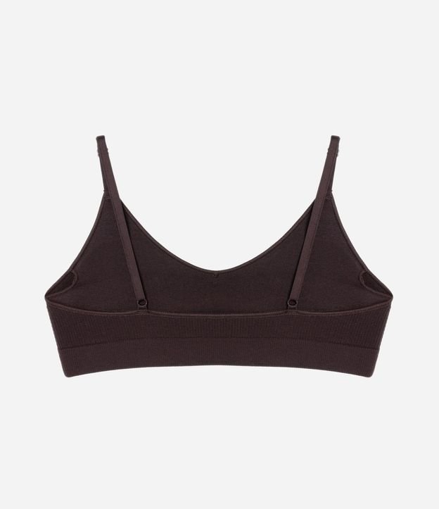 Soutien Top Comfy Seamless Texturizado con Etiqueta LOV y Copa Desmontable 2