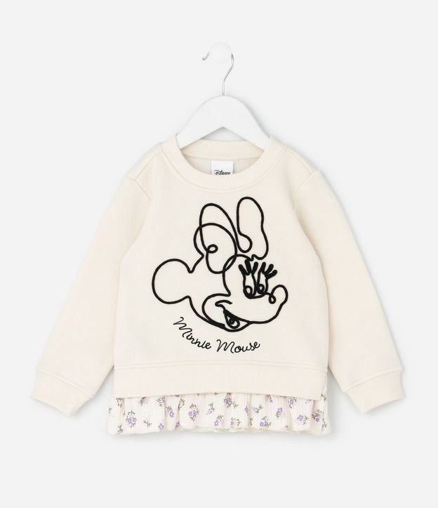 Buzo Infantil con Bordado Minnie y Ruedo de Camisa – Talle 1 a 6 años 2