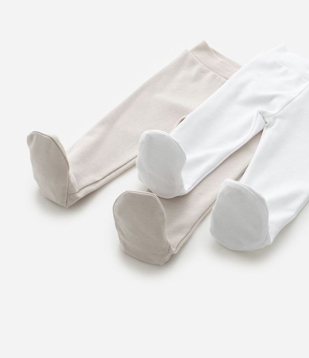 Kit 02 Pantalones infantiles con Pies Cerrados - Talle RN a 12 meses 5