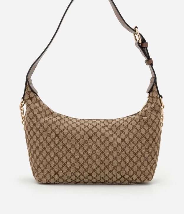 Bolsillo Baguette Pequena con Estampado Geométrico con Asa de Cadena 3