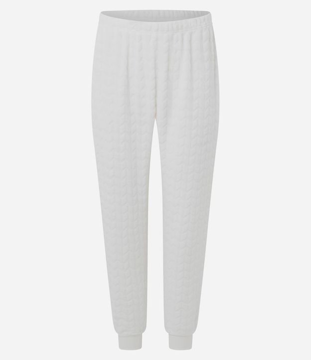 Pijama Largo en Fleece con Textura 4