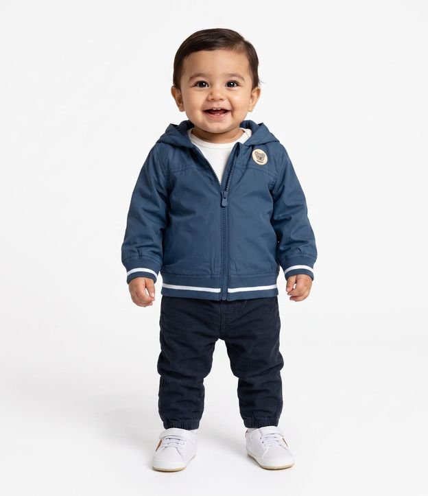 Campera Infantil Forrada con Capucha y Cremallera – Talle 3 a 18 Meses 1