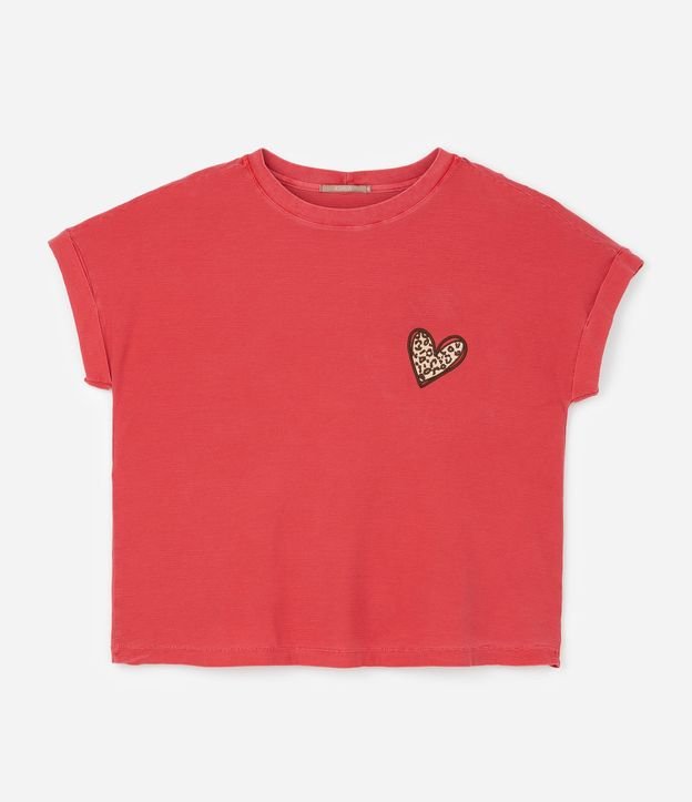 Remera en Algodón con Bordado Corazón Curve & Plus Size 3