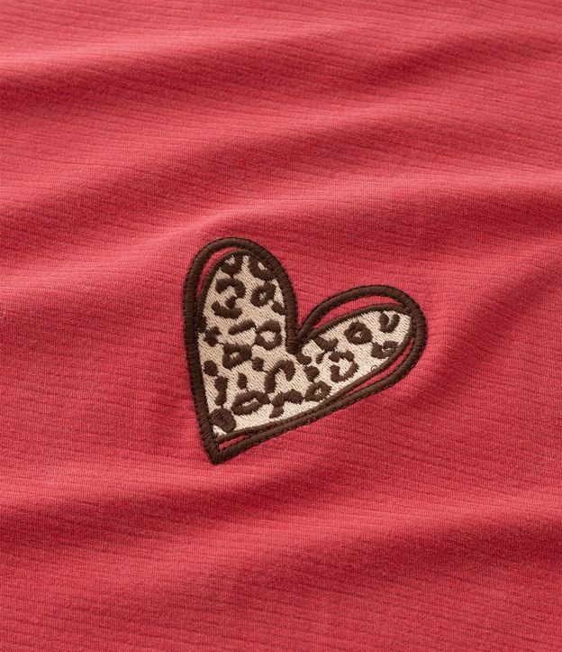 Remera en Algodón con Bordado Corazón Curve & Plus Size 7