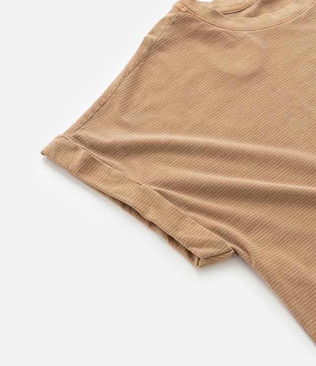 Remera en Algodón Texturizado con Bordado de Palmeras Curve & Plus Size 7
