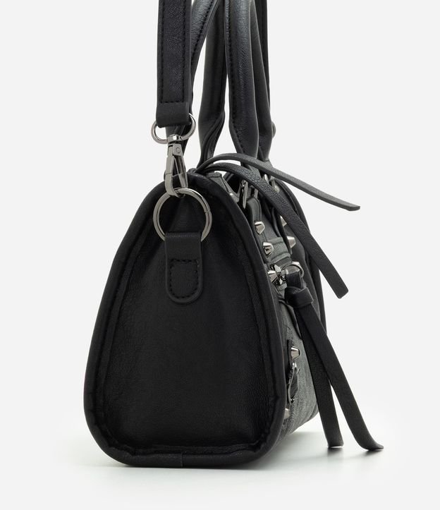 Bolsa Pequeña Satchel con Detalles Metálicos 2