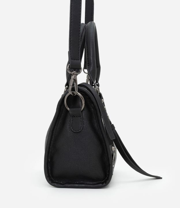 Bolsa Pequeña Satchel con Detalles Metálicos 3