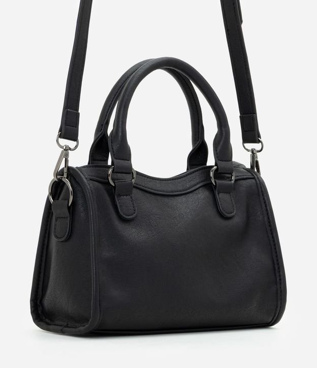 Bolsa Pequeña Satchel con Detalles Metálicos 4