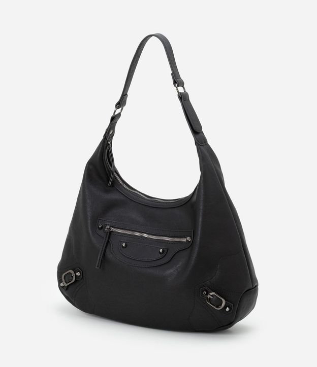 Cartera Grande Hobo con Detalles de Hebilla 4